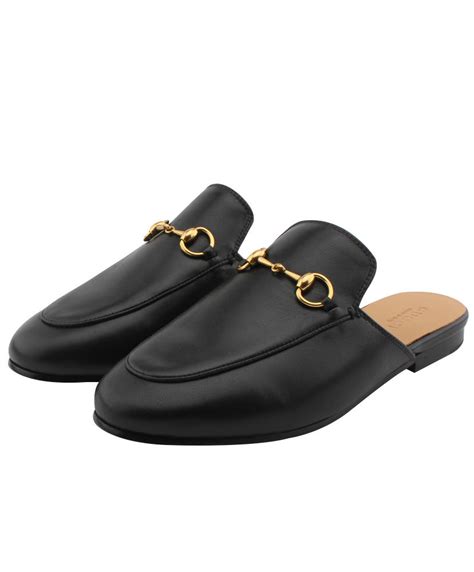 fake princetown leather slipper gucci